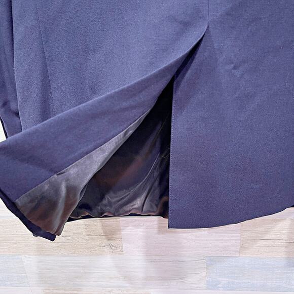 Brooks Brothers 346 Gold Metal Button Hopsack Blazer Navy Blue Wool Mens 43R - Picture 8 of 9